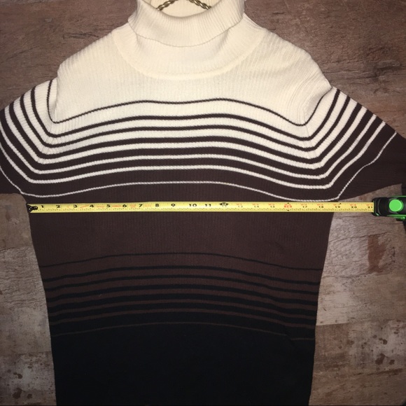 Apostrophe 100% cotton striped turtleneck sweater - Picture 2 of 2